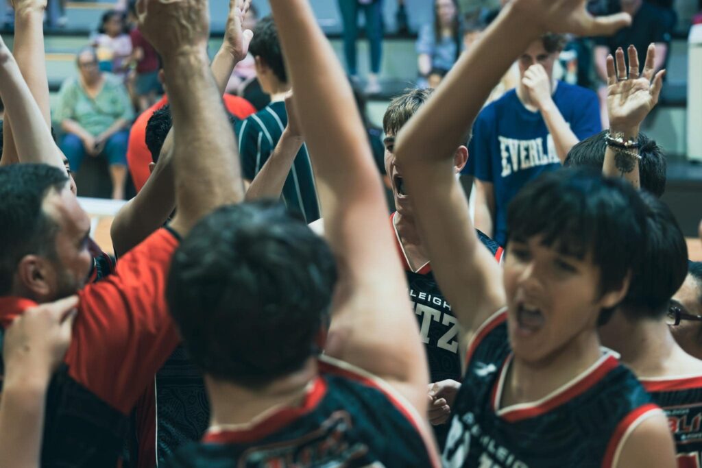 Beenleigh Basketball Boys Cheer